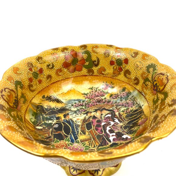 Antique Chinese Porcelain Bowl with Hand Painted Scenes From Social Life 8 *5 in - Picture 5 of 12